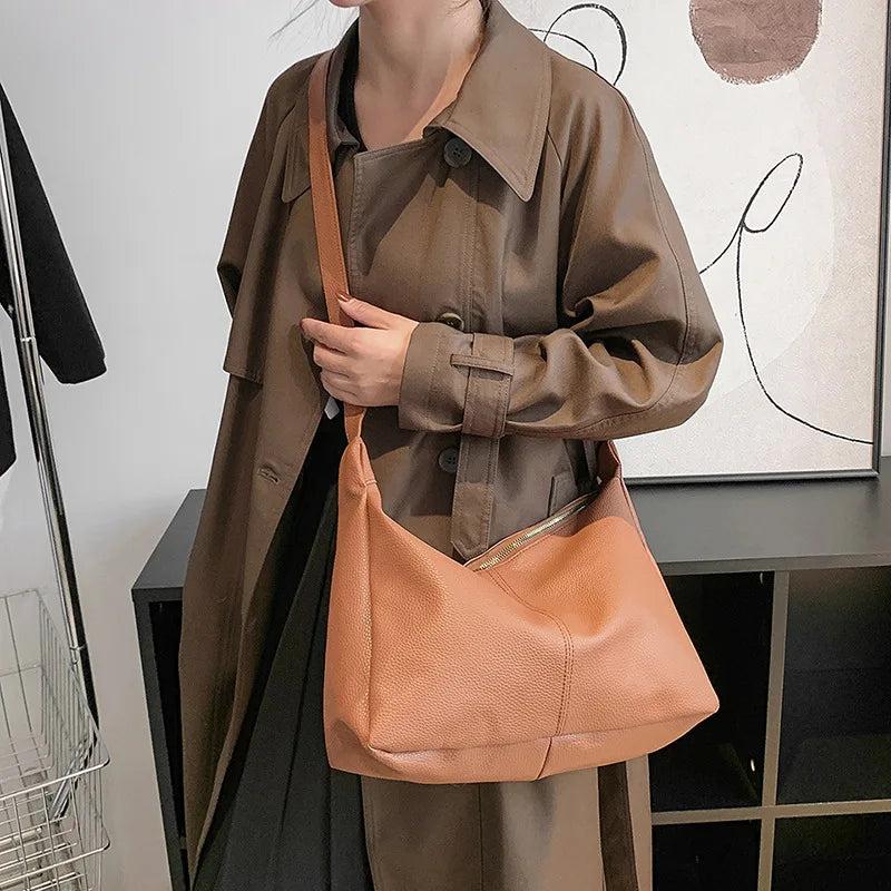 Large Capacity Women's Tote PU Shoulder Bag Crossbody Purse