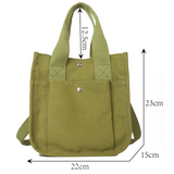 Casual Canvas Tote Bag Large Capacity Shoulder Handbag