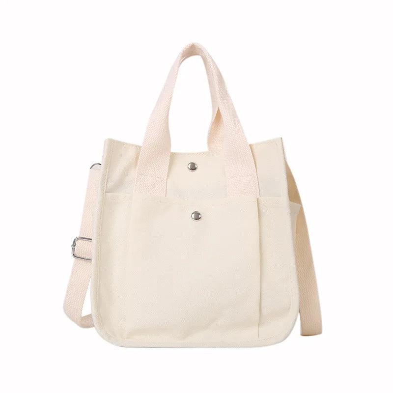 Casual Canvas Tote Bag Large Capacity Shoulder Handbag