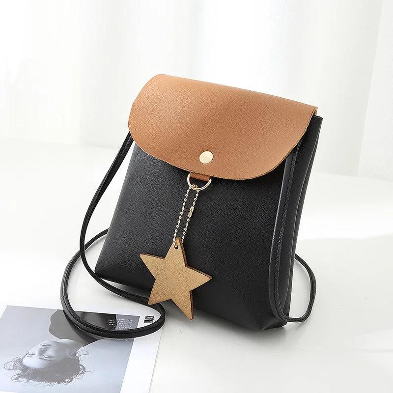 Casual Square Bag Mini Messenger PU Leather Shoulder Bag