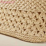 Summer Ladies Woven Tote Underarm Bag for Travel