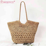 Summer Ladies Woven Tote Underarm Bag for Travel
