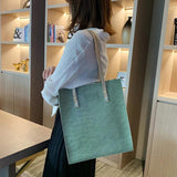 Retro Crocodile Pattern Shoulder Tote Bag