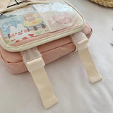 Small Square Crossbody Bag Transparent Nylon Shoulder Bag