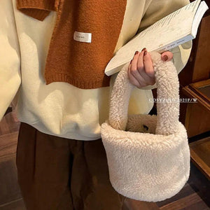 Small Plush Handbag for Women