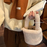 Small Plush Handbag for Women