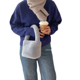 Small Plush Handbag for Women