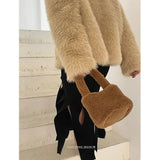 Small Plush Handbag for Women