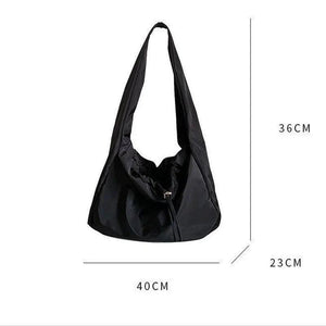 Nylon Shoulder Bucket Bag Purse Tote