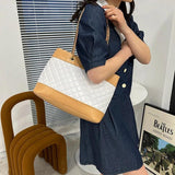 Diamond Pattern Chain Bag Women's Large Capacity Shoulder Handbag