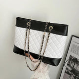 Diamond Pattern Chain Bag Women's Large Capacity Shoulder Handbag
