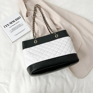 Diamond Pattern Chain Bag Women's Large Capacity Shoulder Handbag