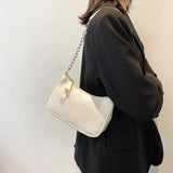 Retro Solid Ladies Handbags Girls Small Shoulder Bags