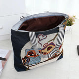 Canvas Shoulder Bag Large Tote Embroidered Vintage Handbag Student School Bolsos