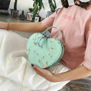 Lace Shoulder Bag Embroidery Handbag Portable Diagonal Chain Bag