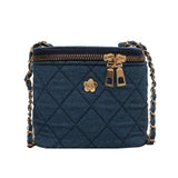 Mini Diamond Pattern Chain Bag Female Messenger Bag Bucket Box Bag
