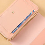 Ladies Wallet Messenger Bag High-end Solid PU Square Shoulder Bag