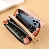 Ladies Wallet Messenger Bag High-end Solid PU Square Shoulder Bag