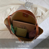 Women's Leather Shoulder Bag Large Capacity Shopping & Travel Bag