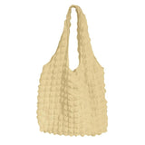 Women Pleated Shoulder Bag Large Capacity Female Handbag