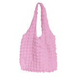 Women Pleated Shoulder Bag Large Capacity Female Handbag