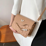 Rhombus Solid Handbag Retro Messenger Bag Casual Shoulder Small Square Bag