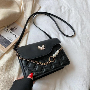 Rhombus Solid Handbag Retro Messenger Bag Casual Shoulder Small Square Bag