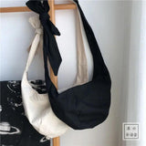 Canvas Shoulder Bag Women Hobo Crossbody Handbag Large Capacity Shopping Bag