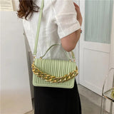Pleated Women Bag Chain Handbag Crossbody Bag