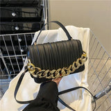 Pleated Women Bag Chain Handbag Crossbody Bag