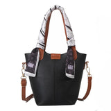 Retro Bucket Bag Texture Shoulder Messenger Bag