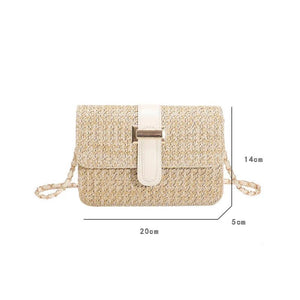 Straw Shoulder Bag Crossbody Messenger Beach Handbag