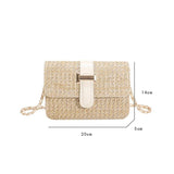 Straw Shoulder Bag Crossbody Messenger Beach Handbag