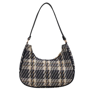 Stylish Plaid Shoulder Bag for Women