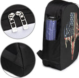 American Flag Deer Skull Backpack with USB Port