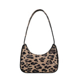 Vintage Leather Animal Pattern Shoulder Bag