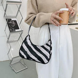 Vintage Leather Animal Pattern Shoulder Bag