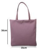 Texture Girl Tote Bag Large Capacity Shoulder Bag Women's Handbag