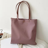 Texture Girl Tote Bag Large Capacity Shoulder Bag Women's Handbag