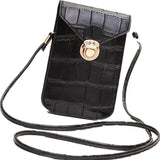 Women PU Leather Messenger Bag Cellphone Pouch Crossbody Shoulder Bag Handbag