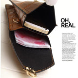 Women PU Leather Messenger Bag Cellphone Pouch Crossbody Shoulder Bag Handbag