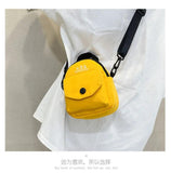 Women's Cartoon Print Canvas Handbag HipHop Girls Messenger Bag