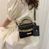 Spring Retro Small Bags Female Diamond Crossbody Bag