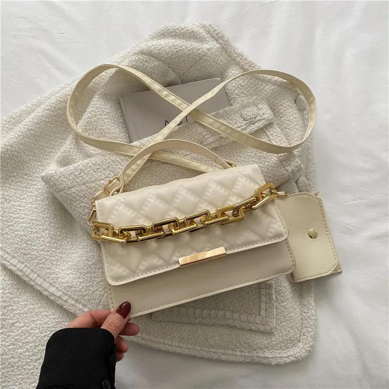 Spring Retro Small Bags Female Diamond Crossbody Bag