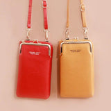 Large Capacity Phone Purse for Women PU Leather Small Crossbody Bag