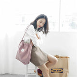 Women Corduroy Canvas Tote Handbag Female Cloth Shoulder Bags