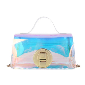 Colorful Jelly Pack Handbag Women's Chain Shoulder Messenger Bag