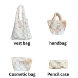 Soft Plush Shoulder Bags Handbags Furry Girls Student Pencil Pouch