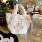 Soft Plush Shoulder Bags Handbags Furry Girls Student Pencil Pouch
