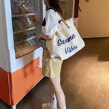 Women Vacation Style Shoulder Bag Large Capacity Beach Tote Bag